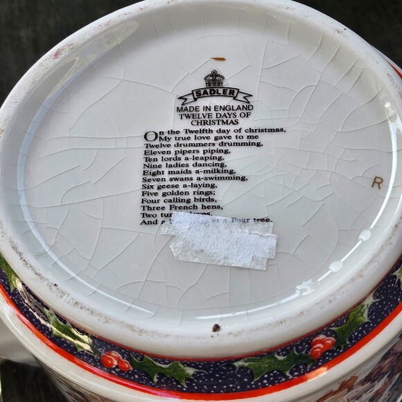 Vintage Sadler Twelve Days of Christmas - Merry Christmas Teapot - Picture 7 of 13